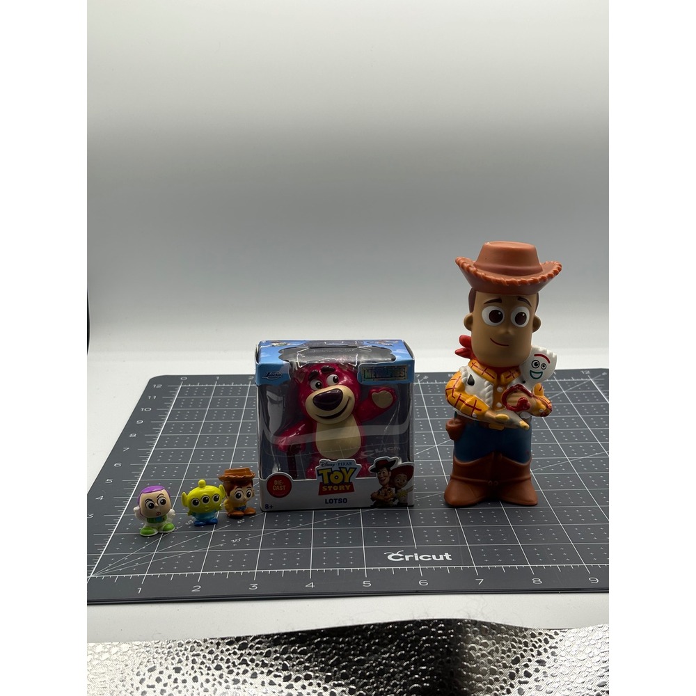 Disney Toy Story Figure Lot Jada Metalfigs Lotso Woody Forky Buzz Alien Micro
